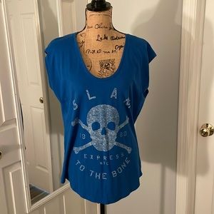 Express sleeveless scoop neck tee